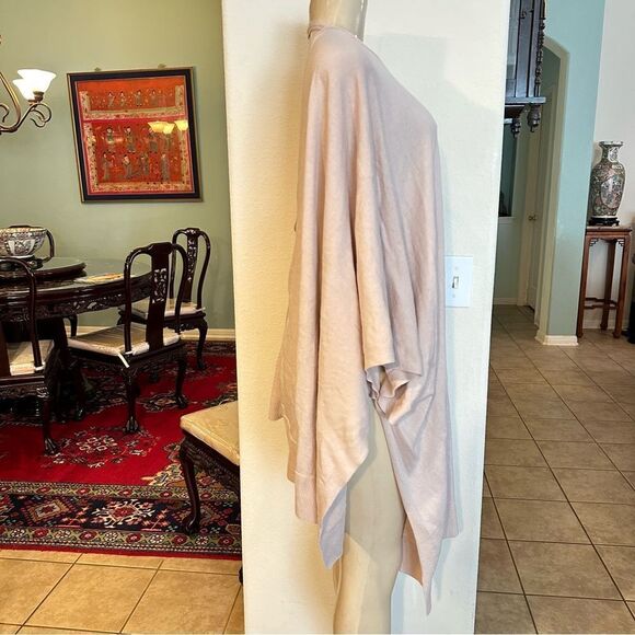 LULULEMON FREE TO COAST WRAP SILK BLEND DRAPED OPEN FRONT CARDIGAN SHAWL WRAP OS - Picture 4 of 10